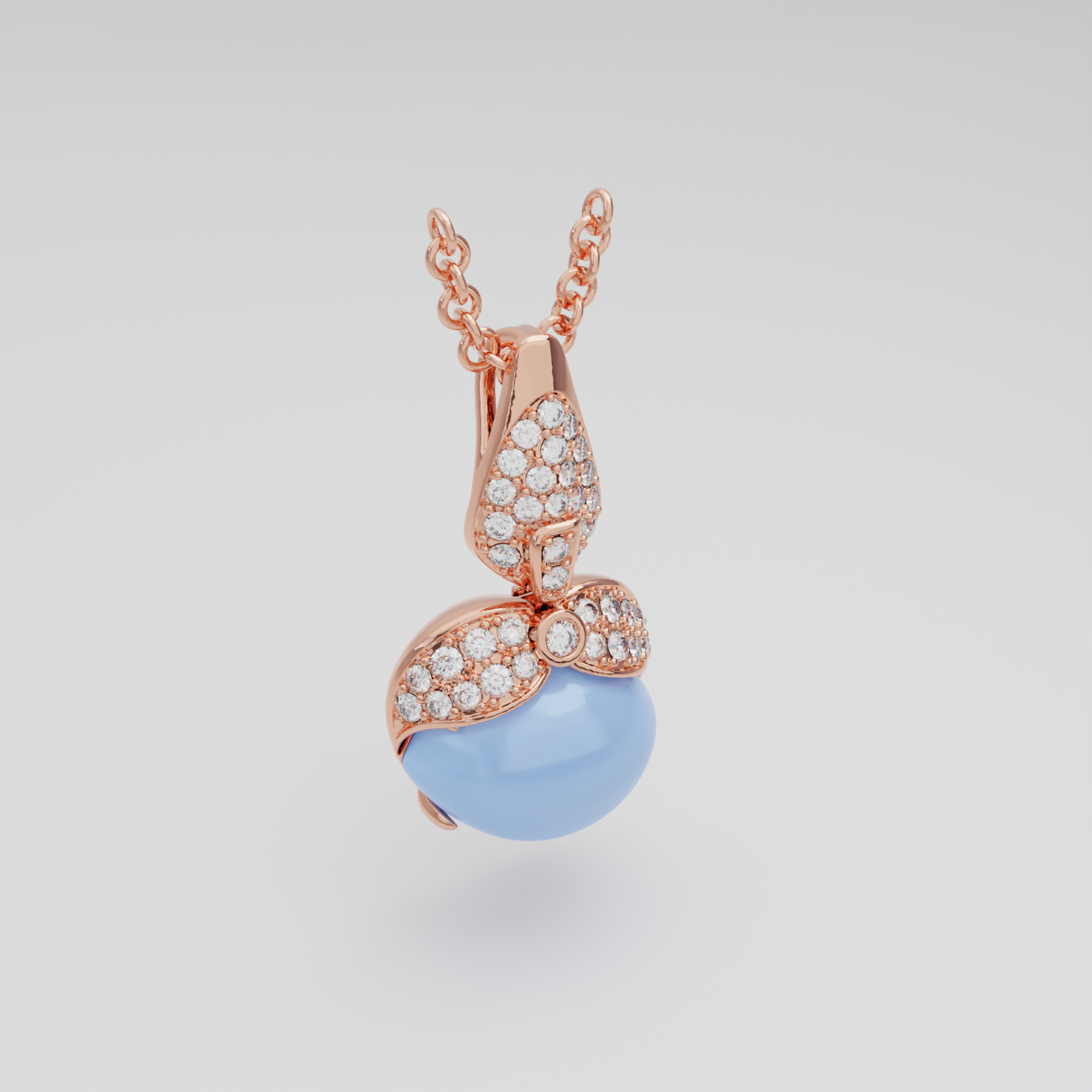 Glazed Lily Pendant